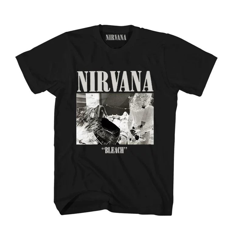 Nirvana "Bleach" Vintage-Inspired Graphic T-Shirt