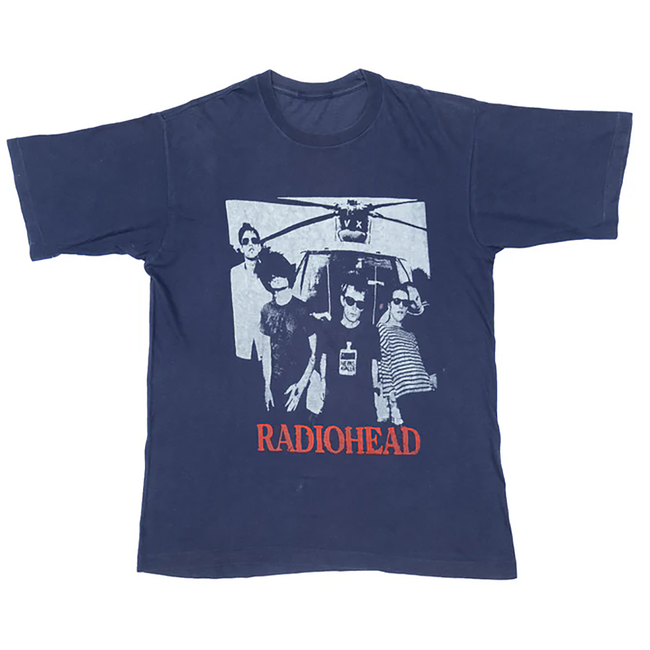 Radiohead "Helicopter Portrait" Graphic Band Tee Hover Image