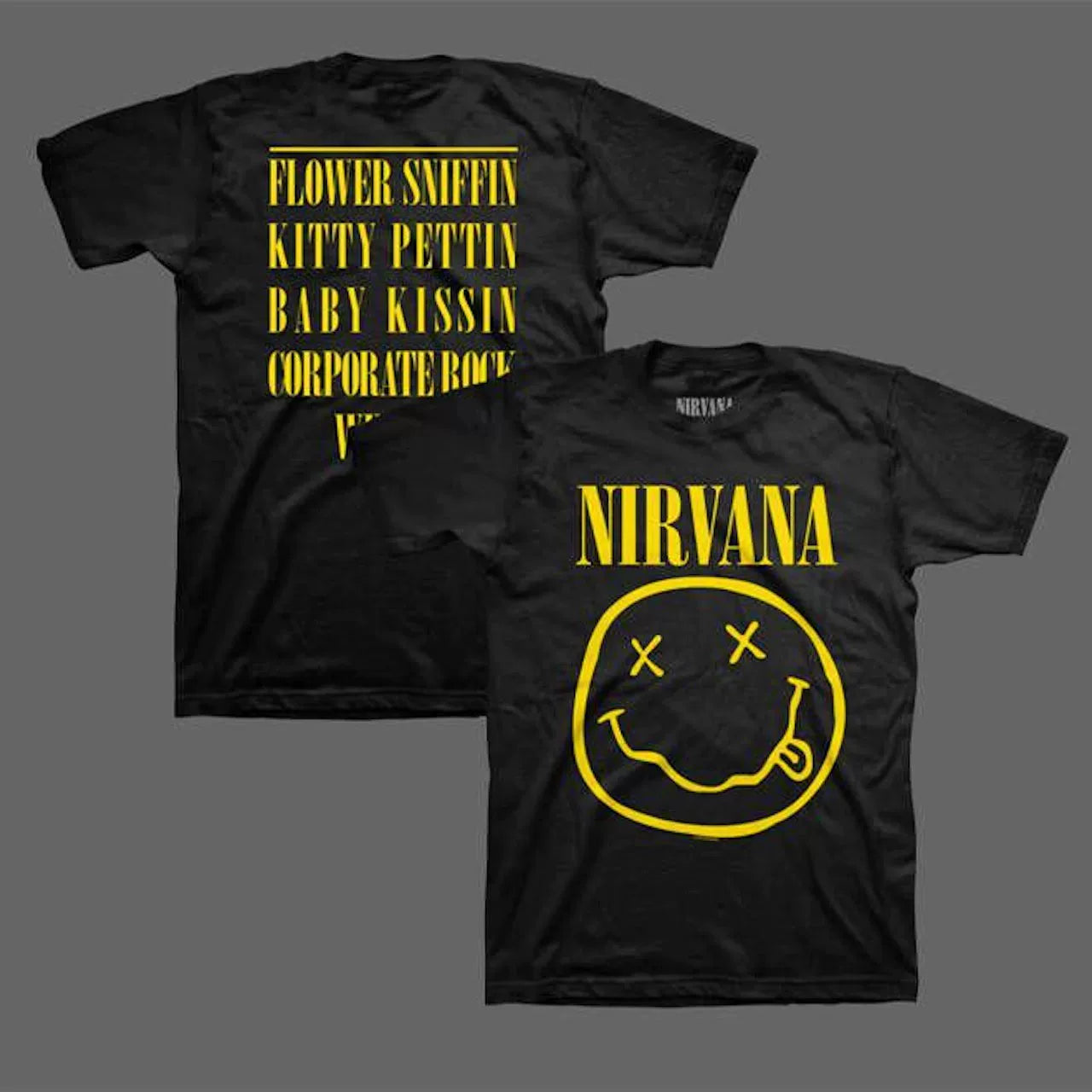 Nirvana Smiley "Flower Sniffin'" Graphic Tee