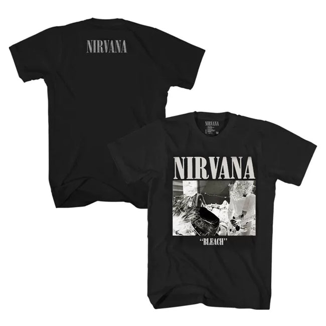 Nirvana "Bleach" Album Graphic Tee (Black) Hover Image