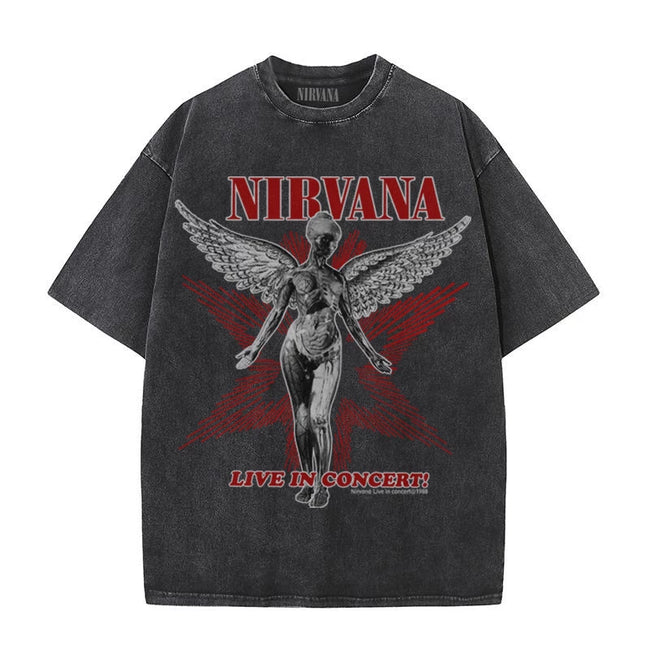 Nirvana "Live in Concert" Vintage Wash Tee Hover Image
