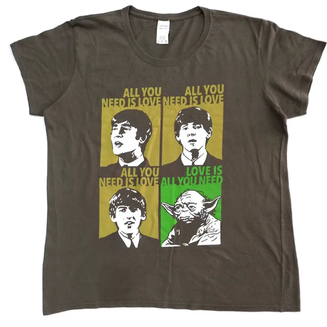 The Beatles x Yoda "All You Need Is Love" Mashup Tee Hover Image