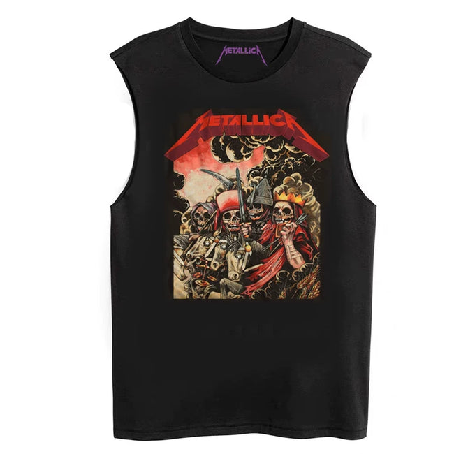 Metallica Rock Sleeveless T-shirt Hover Image