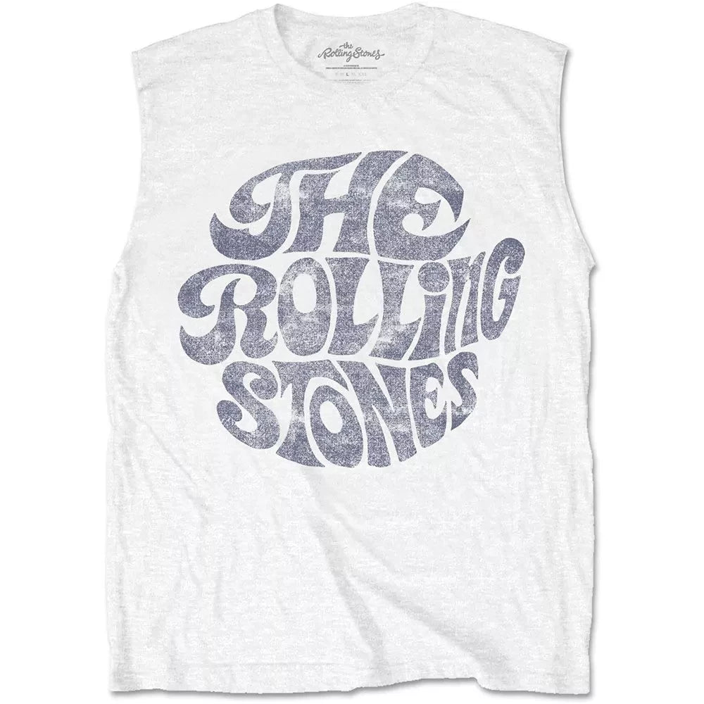 The Rolling Stones "Retro Flow" Logo Sleeveless Tank