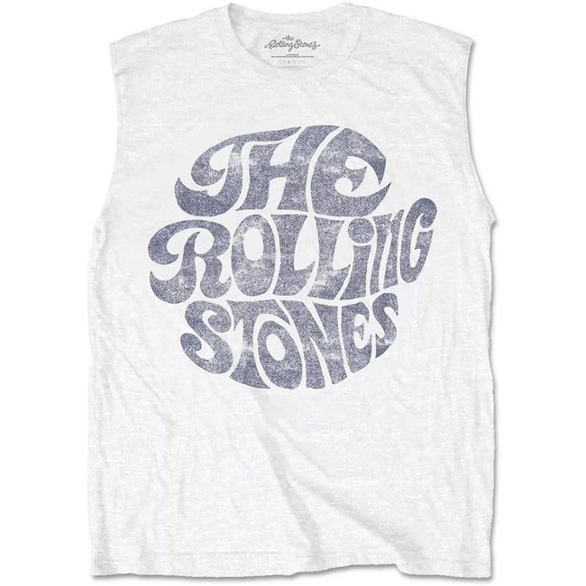 The Rolling Stones "Retro Flow" Logo Sleeveless Tank Hover Image
