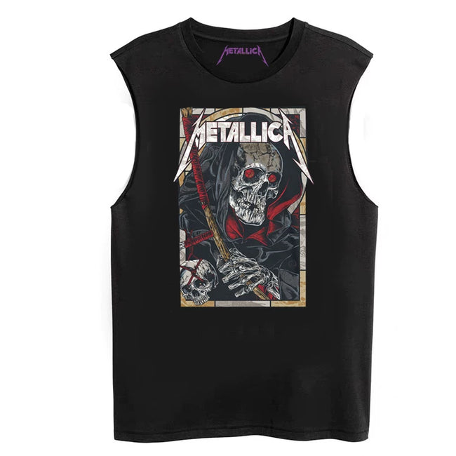 Metallica Grim Reaper Sleeveless T-Shirt Hover Image