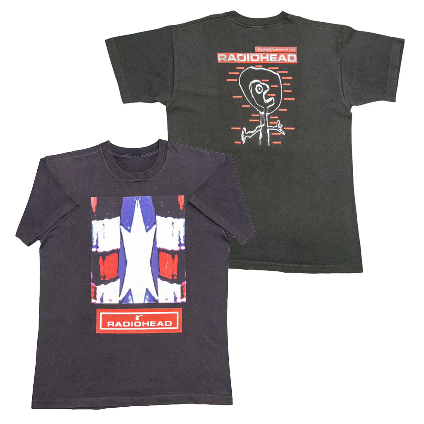 Radiohead "Abstract Star & Alien" Graphic Tee in Black