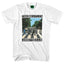 The Beatles "Abbey Road" Classic Album Cover Graphic Tee in White