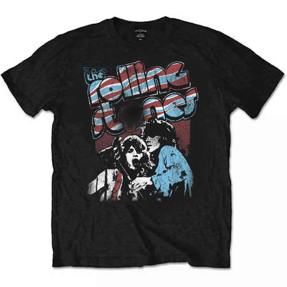 The Rolling Stones "Vintage Rock" Band Portrait Graphic Tee