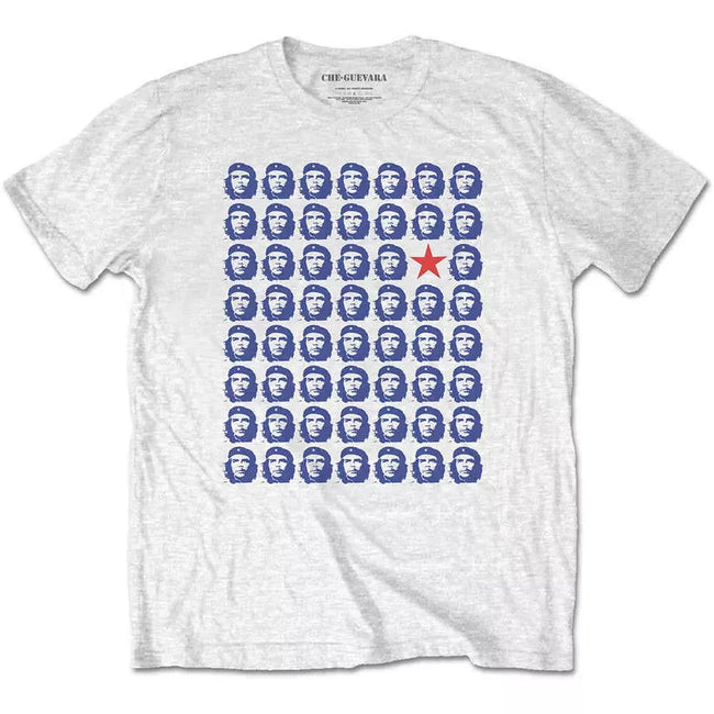 Che Guevara "Red Star Grid" Graphic Tee in Athletic Grey Hover Image