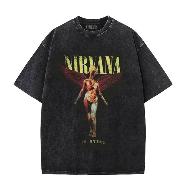 Nirvana "In Utero" Distressed Graphic Tee Hover Image