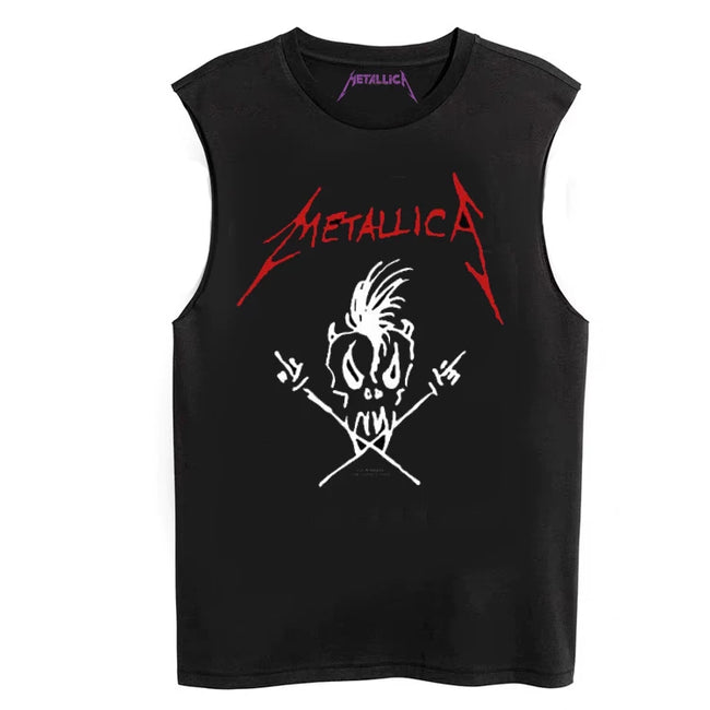 Metallica Rock Sleeveless T-shirt Hover Image