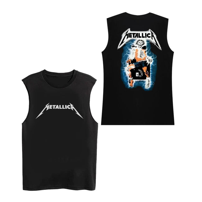 Metallica Rock Sleeveless T-shirt Hover Image