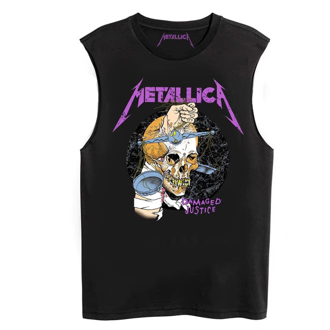 Metallica "Damaged Justice" Sleeveless T-Shirt Hover Image