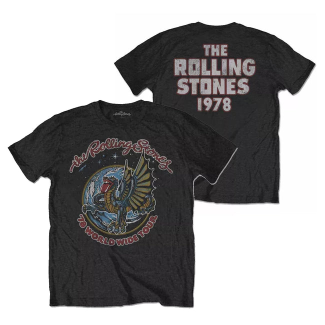 The Rolling Stones "1978 World Wide Tour" Dragon Graphic Tee Hover Image