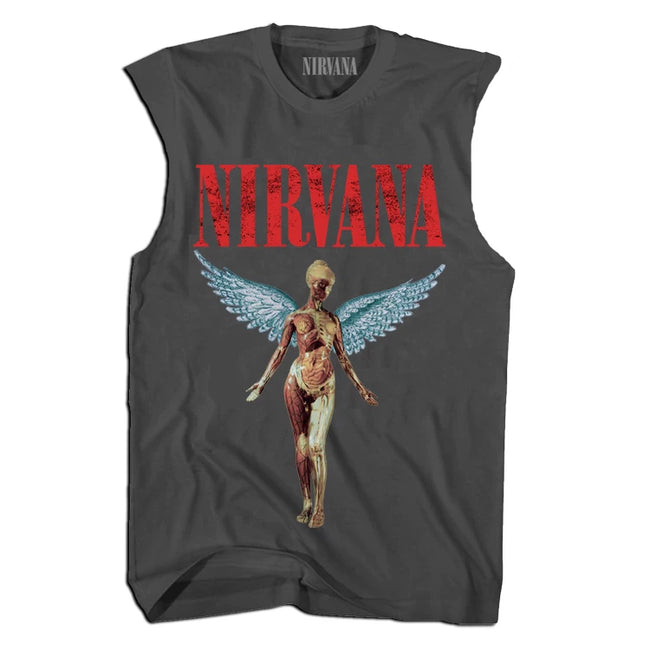 Nirvana "In Utero" Sleeveless Graphic Muscle Tank Hover Image
