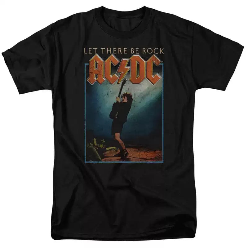 AC/DC "Let There Be Rock" Stage Performance Graphic Tee in Black