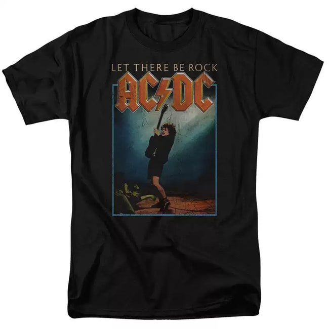 AC/DC "Let There Be Rock" Stage Performance Graphic Tee in Black Hover Image