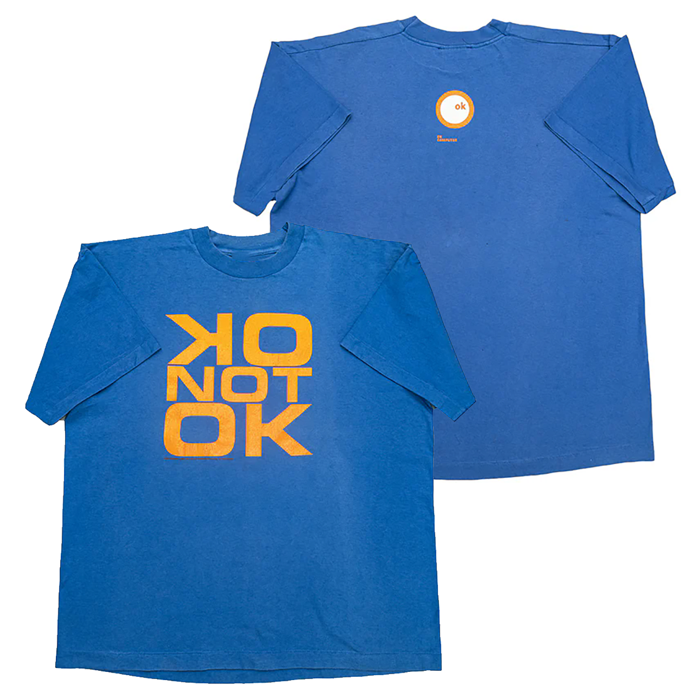 Radiohead "OK NOT OK" Graphic Tee in Blue