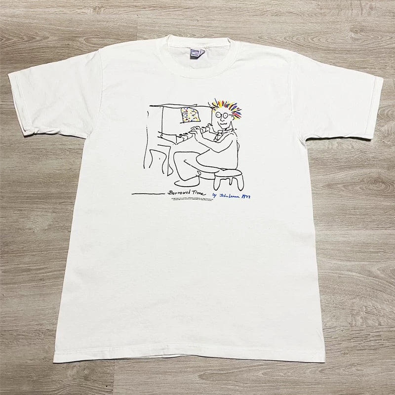 John Lennon "Self-Portrait at Piano" Doodle Tee