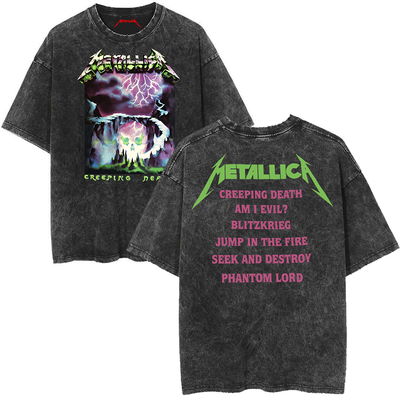 Metallica "Creeping Death" Vintage-Wash Graphic T-Shirt