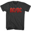 AC/DC "Classic Red Logo" Graphic Tee in Black