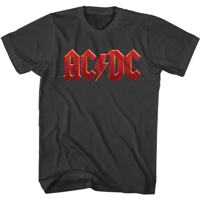 AC/DC "Classic Red Logo" Graphic Tee in Black Hover Image