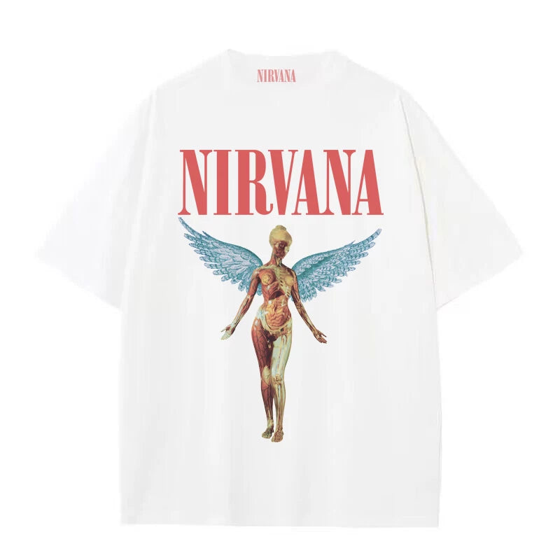 Nirvana "In Utero" Graphic Tee Collection white