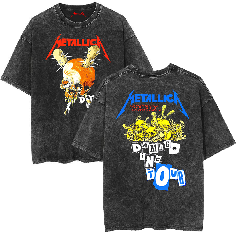 Metallica "Damage, Inc. Tour" Vintage-Wash Graphic T-Shirt