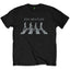 The Beatles "Abbey Road" Glitter Silhouette Graphic Tee in Black