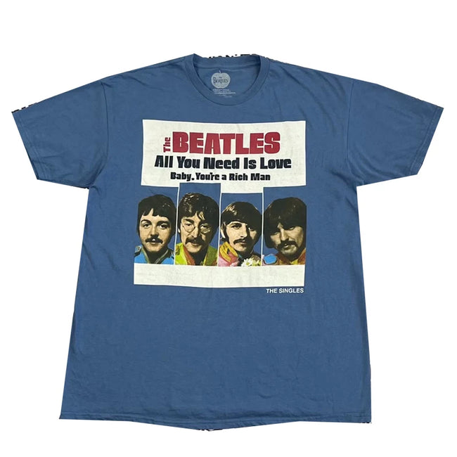 The Beatles "All You Need Is Love" Single Graphic Tee Hover Image