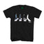 The Beatles "Abbey Road Crossing" Minimalist Graphic Tee in Black