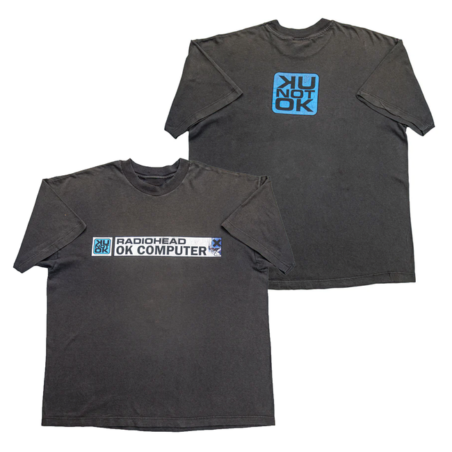 Radiohead "OK NOT OK" Graphic Tee in Black Hover Image