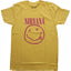 Nirvana Yellow and Pink Smiley Logo Tee