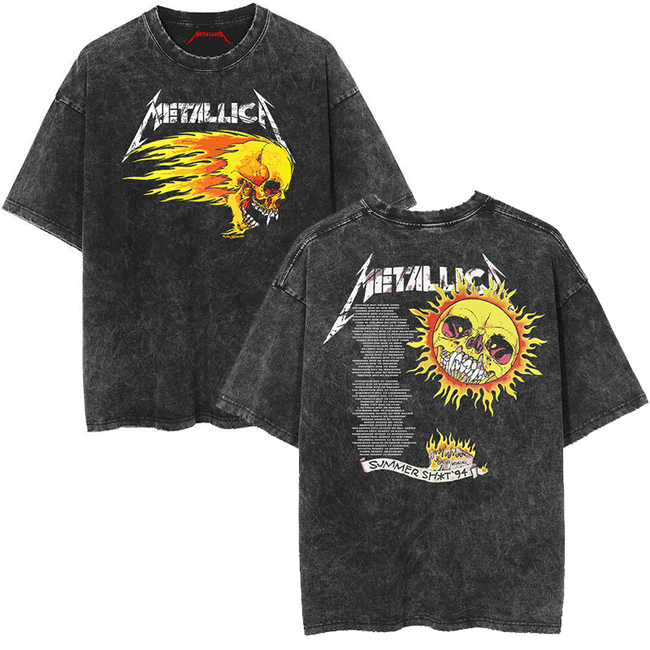 Metallica Summer '94 Tour Vintage-Wash Graphic T-Shirt Hover Image