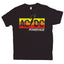 AC/DC "Powerage" Retro Stripe Graphic Tee in Black