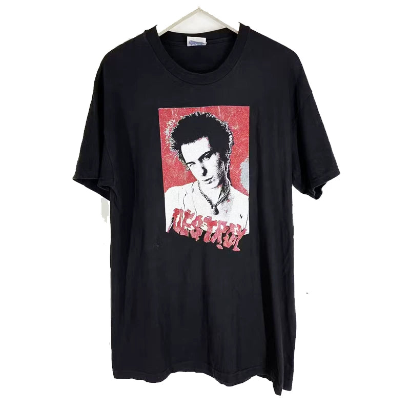 Sex Pistols "Sid Vicious DESTROY" Graphic Tee in Black