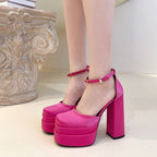 Chunky-Heel Platform Sandals