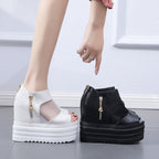 Wedge Platform Sandals Sheer