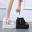 Wedge Platform Sandals Sheer