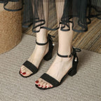 Sandals Ankle Strap Heel Chunky