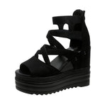 Platform Wedge Plain Sandals