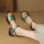 Platform Frog Closure Sandals
