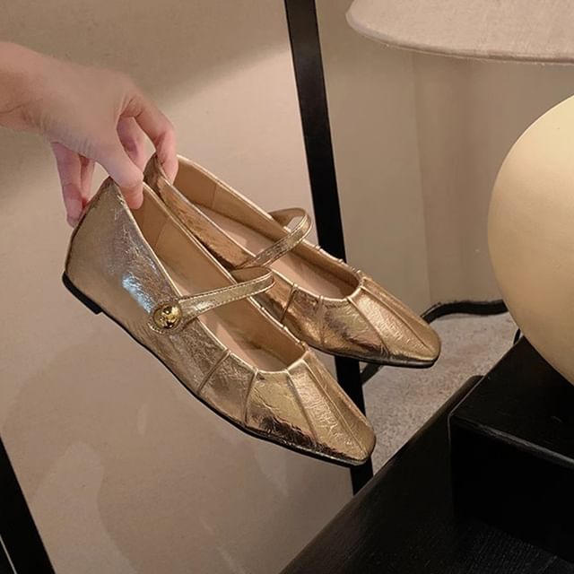 Square Toe Mary Jane Mules / Shoes