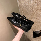 Square Toe Mary Jane Mules / Shoes