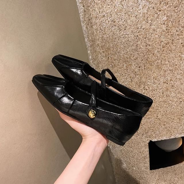 Square Toe Mary Jane Mules / Shoes