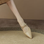 Pointed Toe Mary Jane Mules