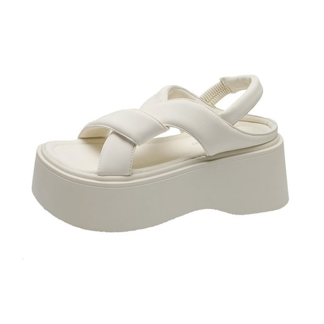 Sandals Plain Slingback Platform