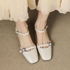 Chunky Heel Buckled Sandals