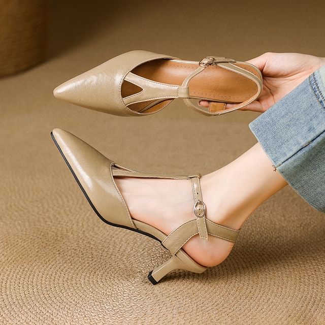 Pointy High Heel Sandals Hover Image